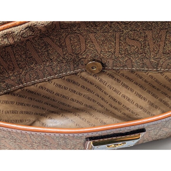 Vintage Flavi Vismano Leather Front Pocket Crossbody Purse - Picture 9 of 16